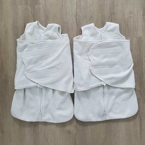 2 HALO Fleece Sleepsack Swaddle Size NB
